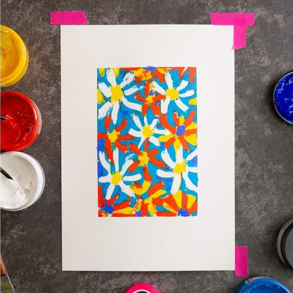 Artful Let's Learn Screen Printing Beginner Screen Printing Art Craft Kit - Picture 5 of 7